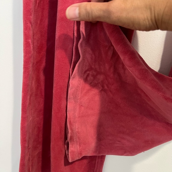 Juicy Couture Vintage 90s Y2K Pink Velour Track‎ Pants Sz. M - Picture 4 of 10